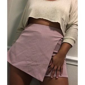 Pink striped skort